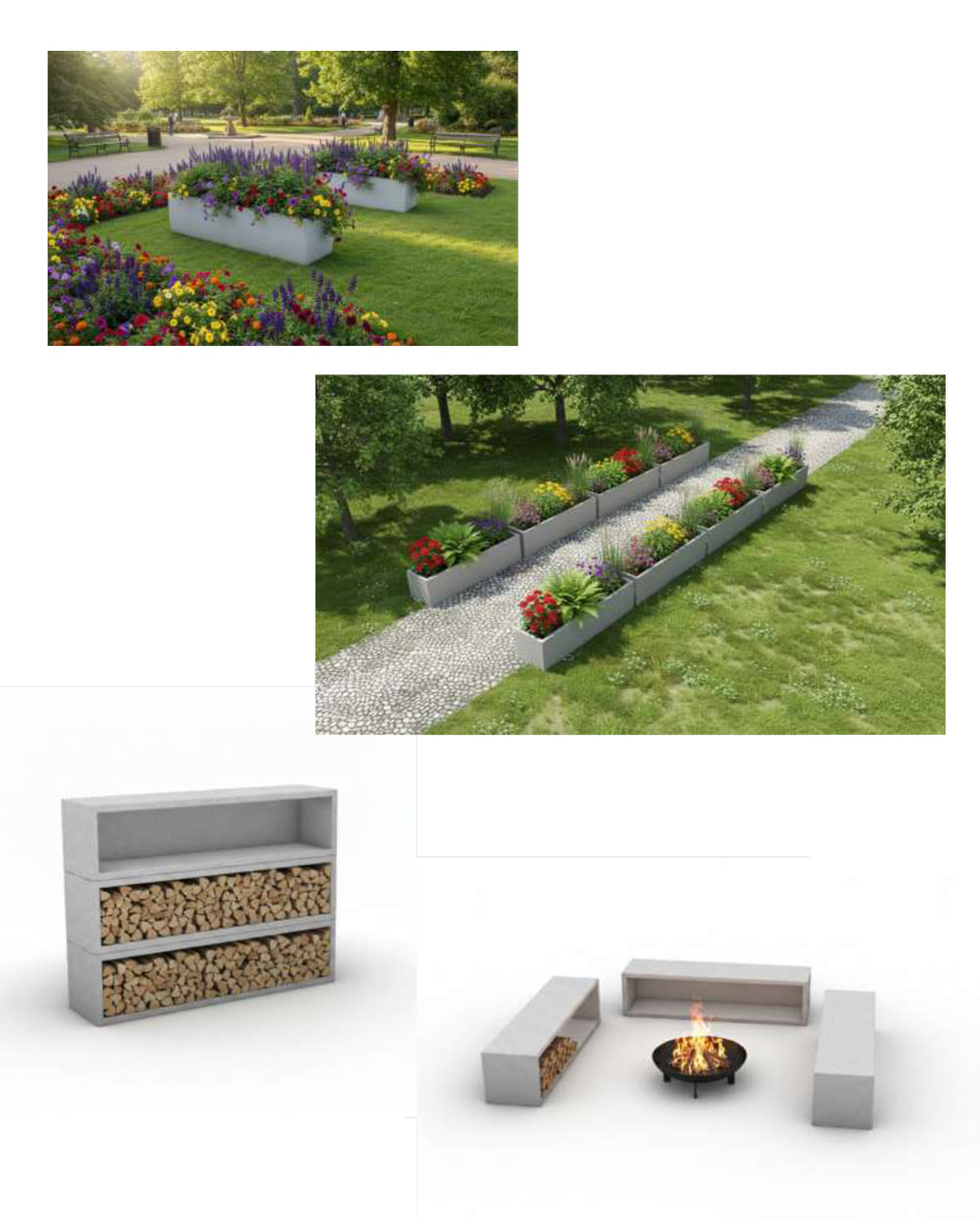 Betónový mobiliár